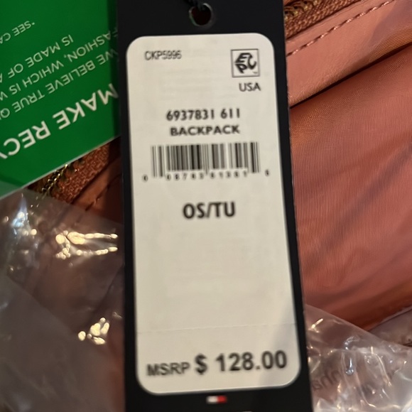 Adjustable backpack straps; twill lining; zip closure; gold hardware - Picture 13 of 13